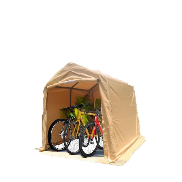 7 ft. W x 12 ft. D x 7.5 ft. H Waterproof Portable Garage Kit-Durable Steel Frame,2 Roll-Up Zipper Doors and Vents