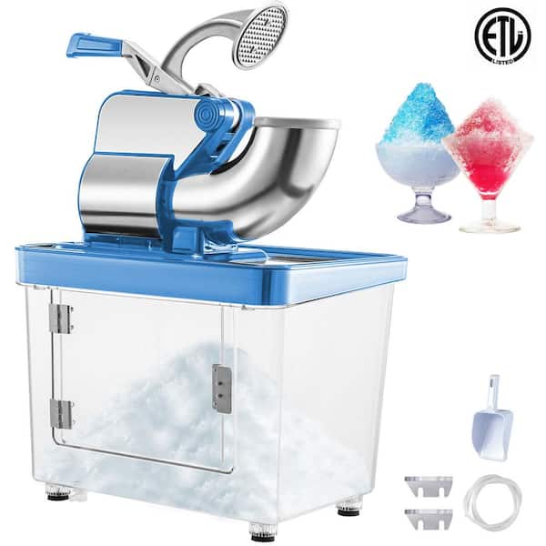  HIZLJJ Commercial Industrial Quality Ice Shaver 550W Snow Cone  Shaved Ice Maker Machine Mini Ice Crusher, Electric Smoothie,Energy Saving,  Home: Home & Kitchen