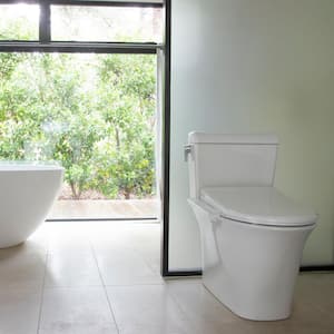 Swash Thinline T22 Luxury Electric Side Controlled Bidet Seat for Round Toilets in White