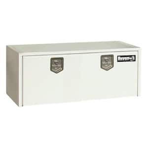 18 in. x 18 in. x 66 in. White Steel Underbody Truck Tool Box