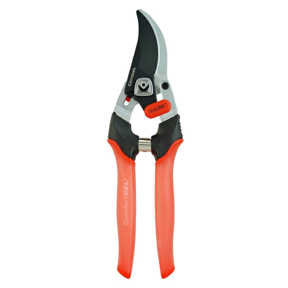 Corona DualLINK 2.625 in. High Carbon Steel Blade with Full Steel Core Handles Bypass Hand Pruner