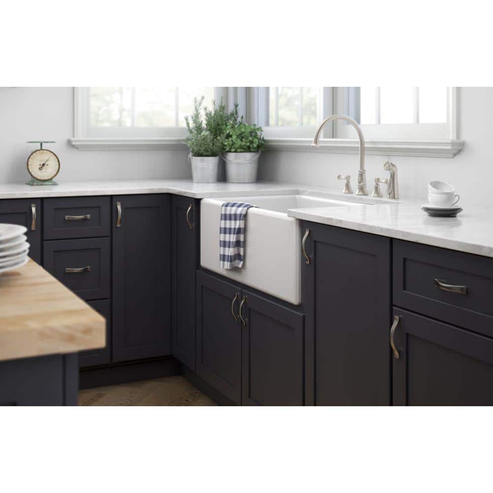 Satin Nickel Classic Bar Cabinet Pull with Mounting Hardware