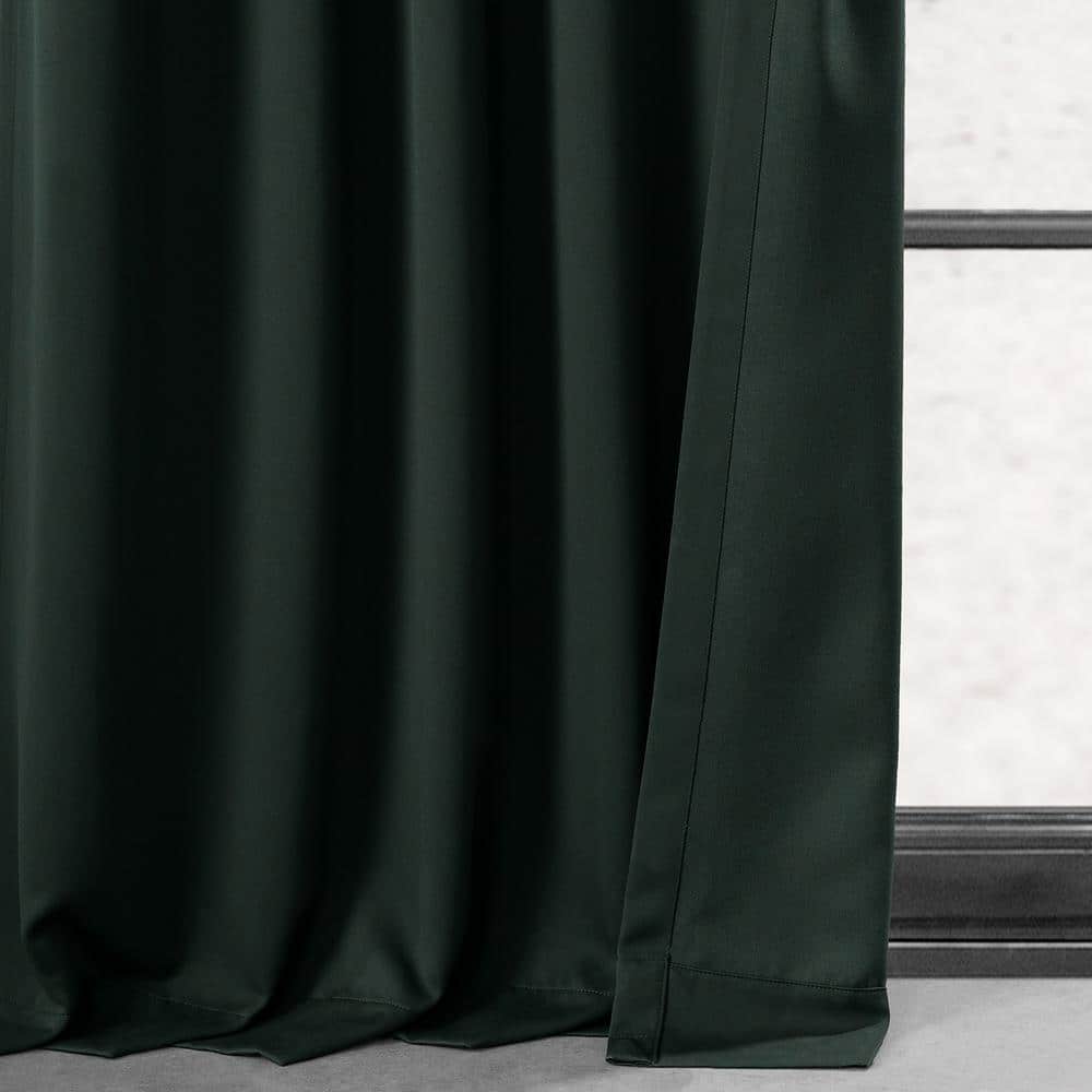 Dark Mallard Polyester Blackout Curtain Panel 50" x 96"