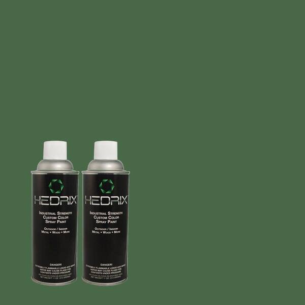 Hedrix 11 oz. Match of 480D-7 Isle of Pines Gloss Custom Spray Paint (2-Pack)