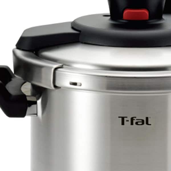 T-Fal Clipso 8qt Stainless Steel Pressure Cooker Black/Gray