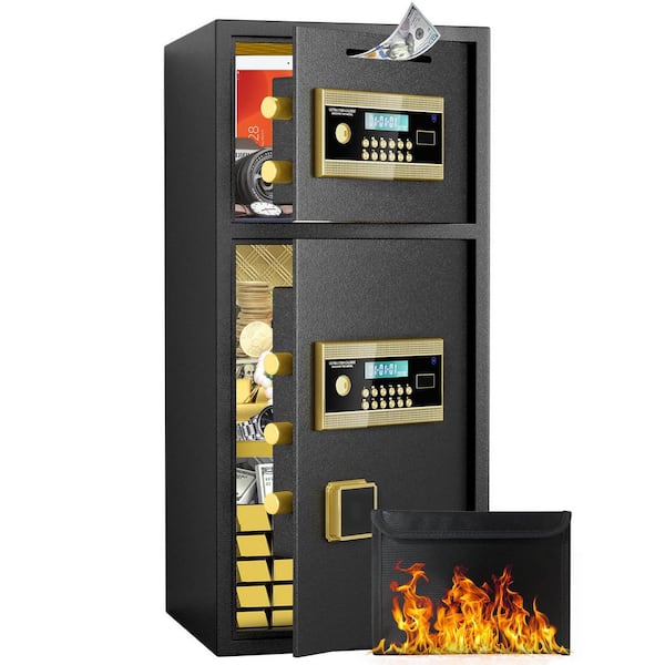 7 cu.ft. Large Double-Door Coin-Operated Safe, Digital Security Safe with Fireproof and Waterproof Bag