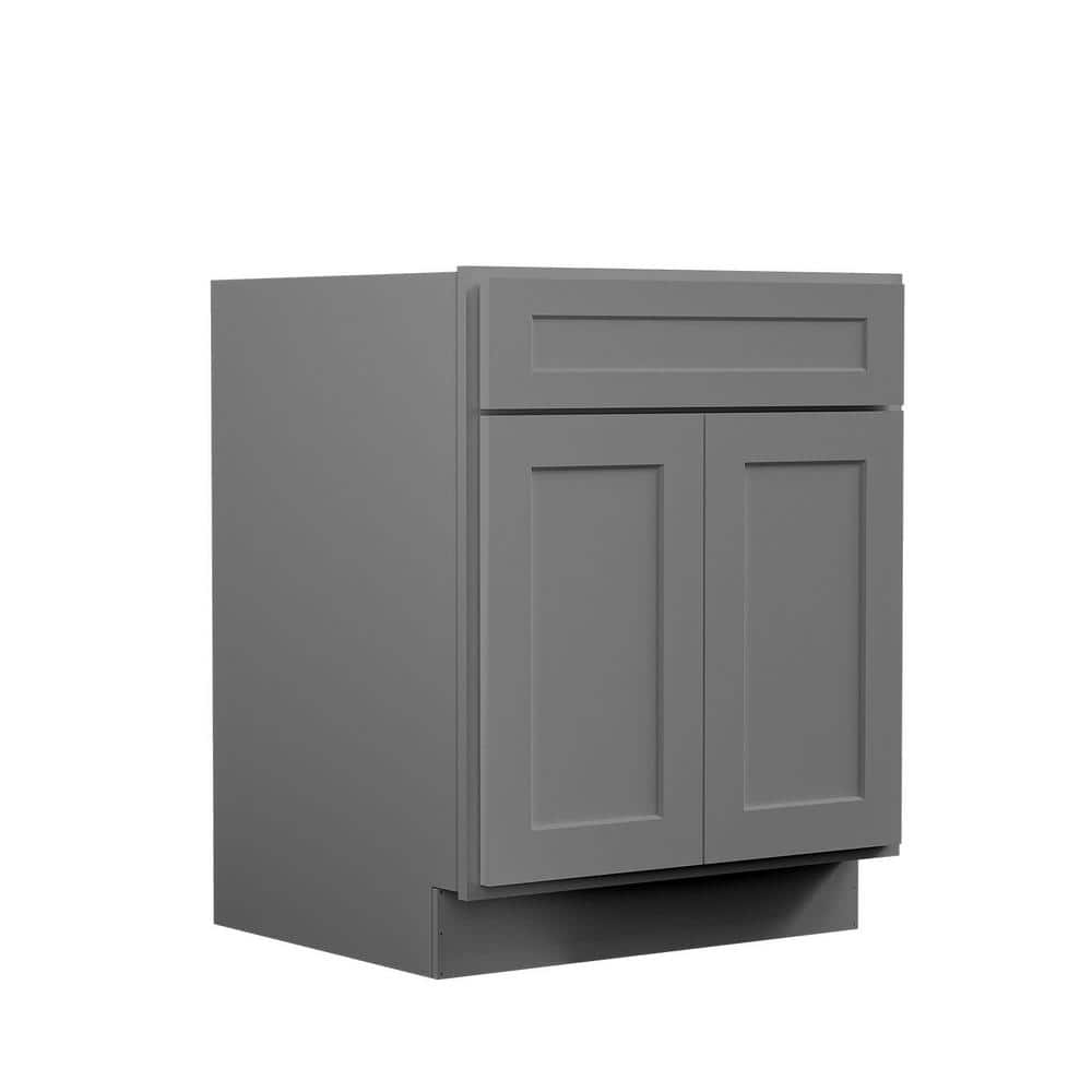 27 in. W x 24 in. D x 34.5 in. H Ready to Assemble Plywood Base Kitchen ...