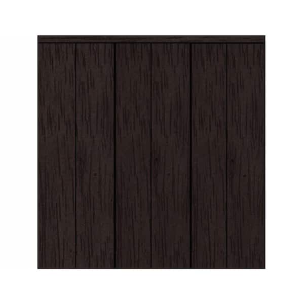 Impact Plus 108 in. x 84 in. Smooth Flush Espresso Solid Core MDF Interior Closet Bi-fold Door with Matching Trim