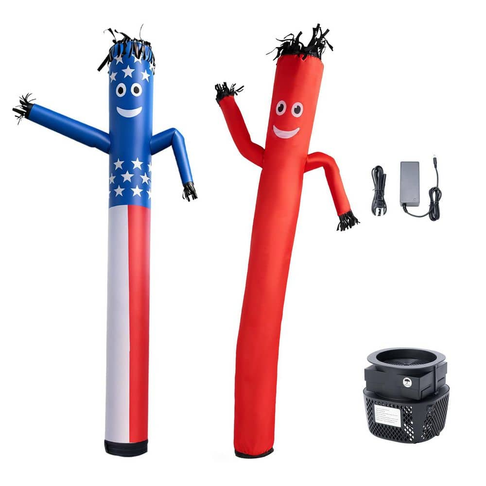 Flying Inflatable Figure SKYSHALO Inflatable Tube Man with Blower and Blower Fan, 8 ft. Tall ...