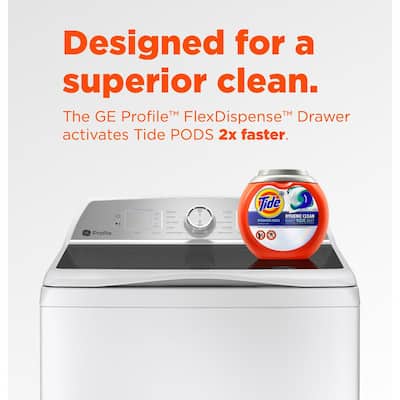 5.0 cu. ft. High-Efficiency Smart White Top Load Washer with Microban Technology, ENERGY STAR