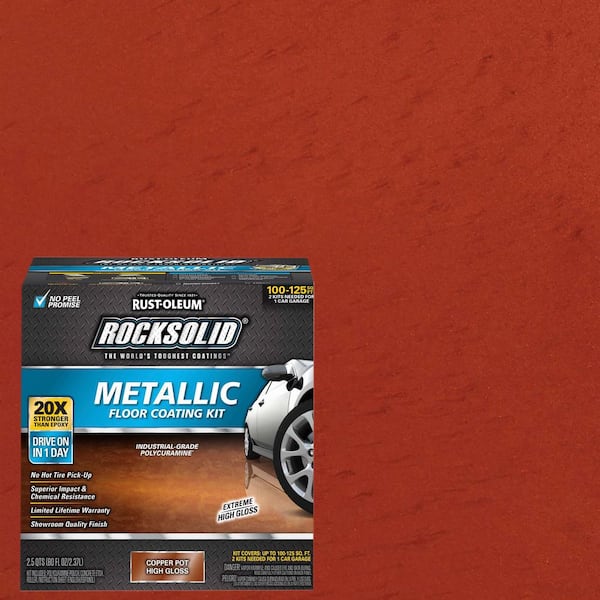Rust-Oleum RockSolid 70 oz. Metallic Copper Pot Garage Floor Kit