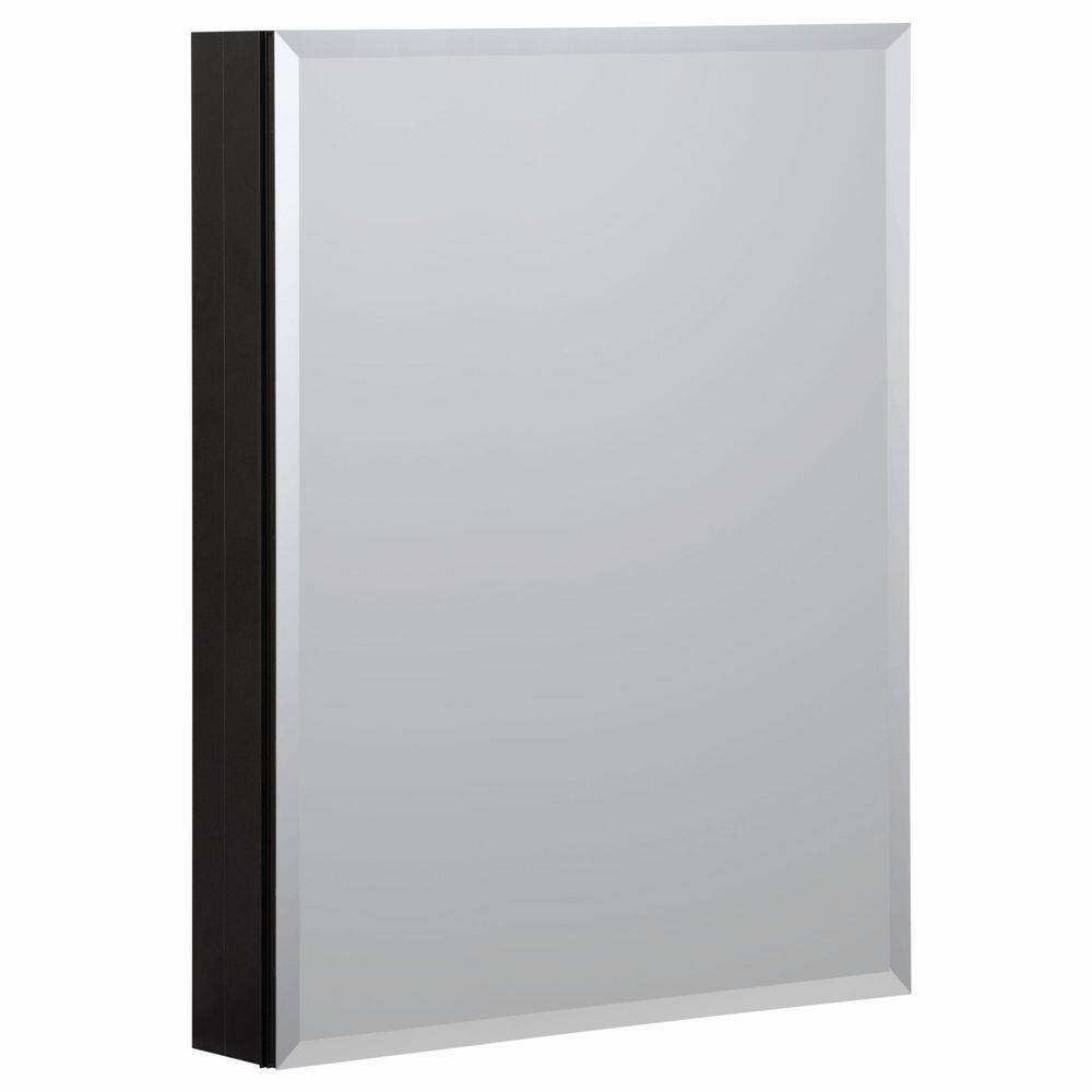 23 in. W x 30 in. H Rectangular Soft Close Aluminum Beveled Medicine Cabinet with Mirror in Matte Black price history on PriceWatchPro