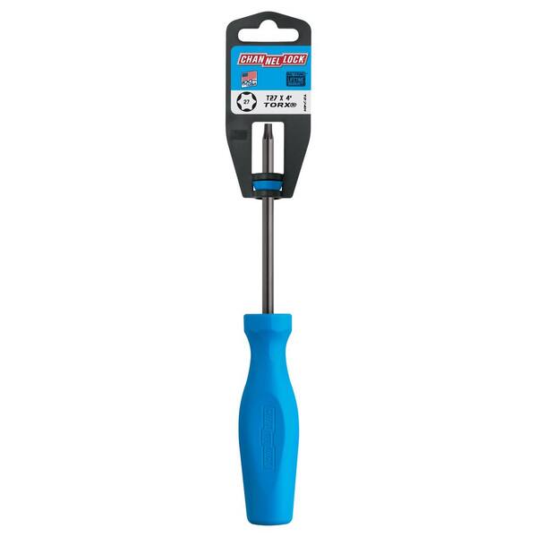 Channellock 4 in. T27 Torx Screwdriver with 3-Sided High
