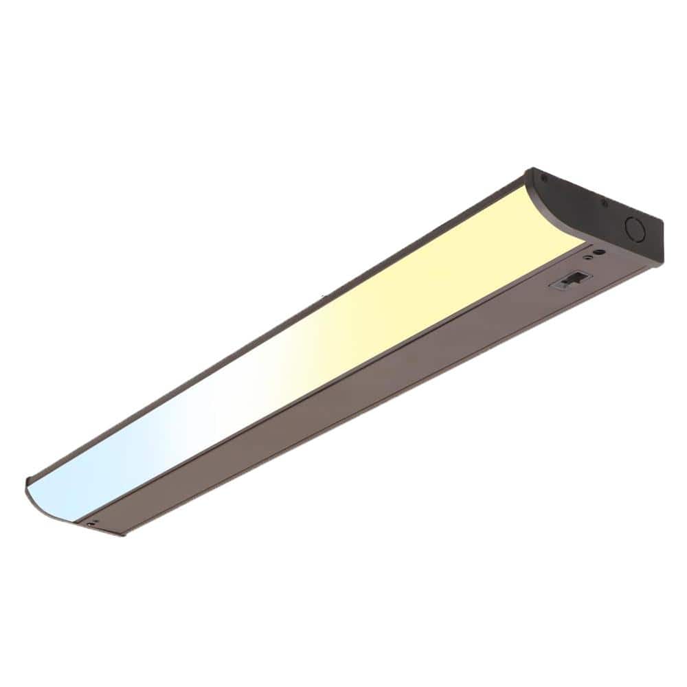 Seamless 24 in. Hardwired Bronze Integrated LED Under Cabinet Light 1-Pack