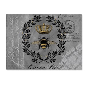 Queen Bee 2 by Jean Plout Floater Frame Typography Wall Art 24 in. x 32 in.