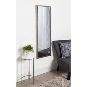 Large Rectangle Silver Full-Length Art Deco Mirror (48 in. H x 16 in. W)