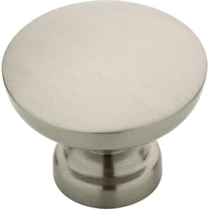 Franklin Brass with Antimicrobial Properties Round Cabinet Knob in Satin Nickel, 1-3/16 in. (30 mm), (5-Pack)