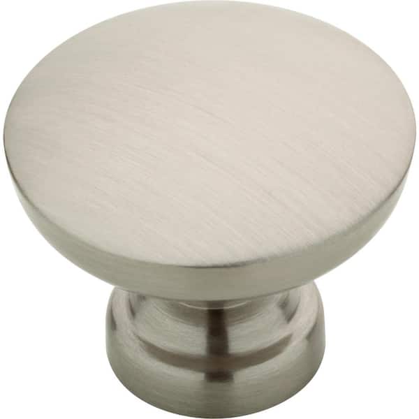 Franklin Brass Franklin Brass with Antimicrobial Properties Round Cabinet Knob in Satin Nickel, 1-3/16 in. (30 mm), (5-Pack)