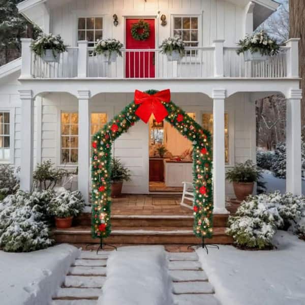 Sunocity Christmas Artificial Tree Archway Decoration, Realistic