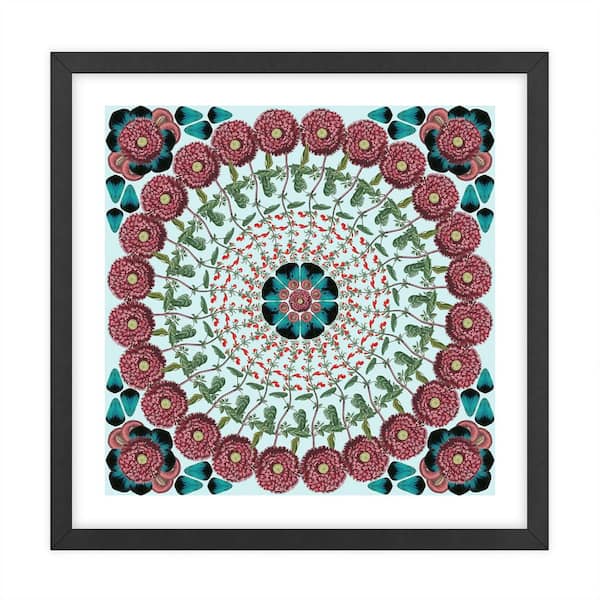Unbranded Nature Kaleidoscopes Framed Animal Art Print 34 in. x 34 in.