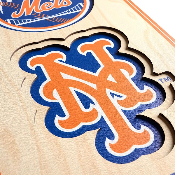 YouTheFan MLB New York Mets Wooden 8 in. x 32 in. 3D Stadium