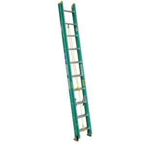 20 ft. Fiberglass Extension Ladder (19 ft. Reach Height) with 225 lb. Load Capacity Type II Duty Rating