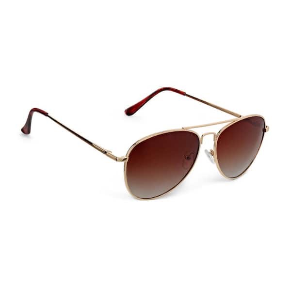 Gold Aviator Sunglasses Polarized Metal Temples 2 Pack Aviator II 23K Gold & AGX Sunglasses | Randolph USA main image 4
