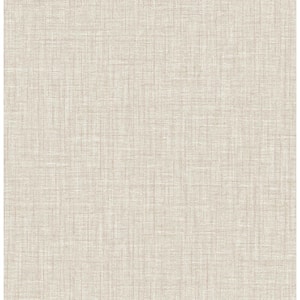 Lanister Taupe Texture Strippable Non Woven Wallpaper