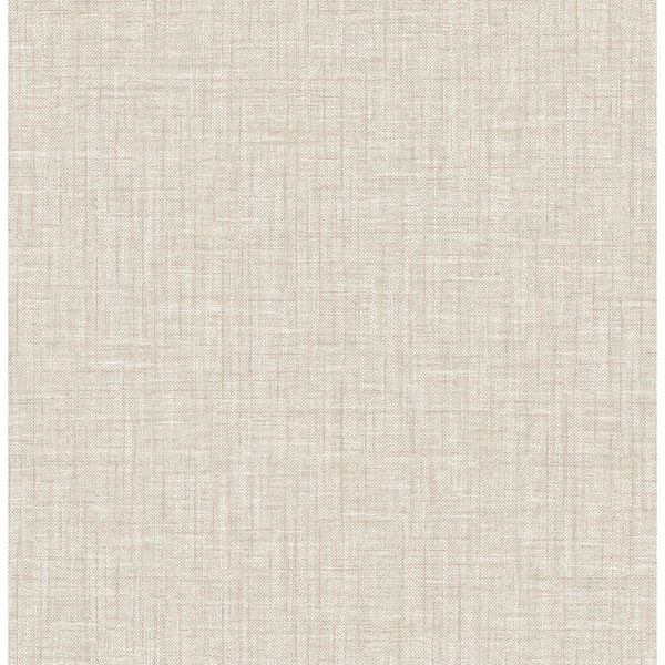 SCOTT LIVING Lanister Taupe Texture Strippable Non Woven Wallpaper
