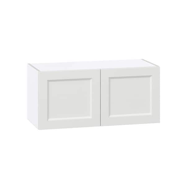 Laramie 33 in. W x 14 in. D x 15 in. H Assembled Wall Bridge Kitchen Cabinet in Painted Bright White
