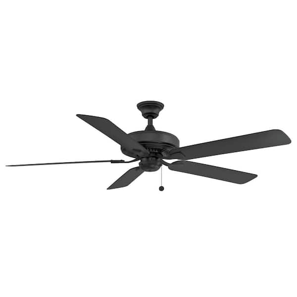 FANIMATION Edgewood 60 60 in. Indoor/Outdoor Black Ceiling Fan