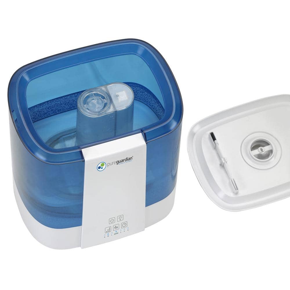 Pure Guardian Blue and White Ultrasonic Cool and Warm Mist Humidifier