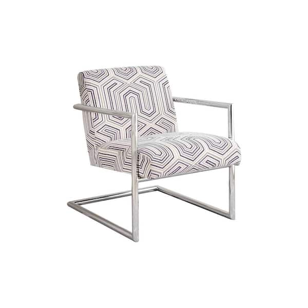 Best Master Furniture Abby Cotton Print Living Room Arm Accent Chair