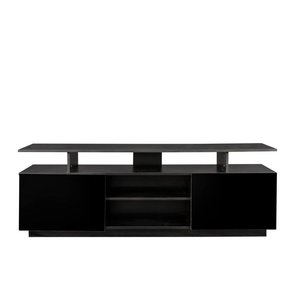 Outopee Black TV Stand Fits TV's up to 65 in. with LED 653111146138