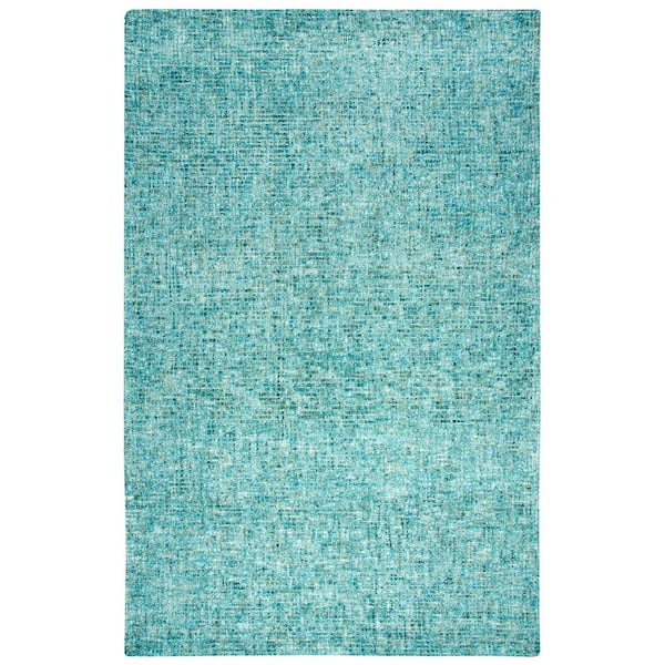 Storm Teal 10 ft. x 13 ft. Tweed Area Rug