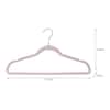 Laura Ashley 25 Pack Slim Velvet Hangers in Black LA-93310-BLK - The Home  Depot