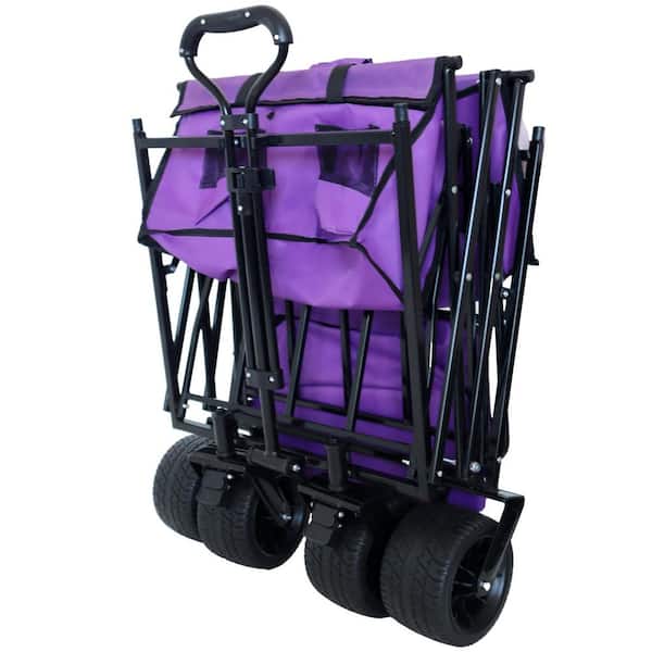 cenadinz 3.1 cu. ft. Steel Garden Cart with Removable Canopy
