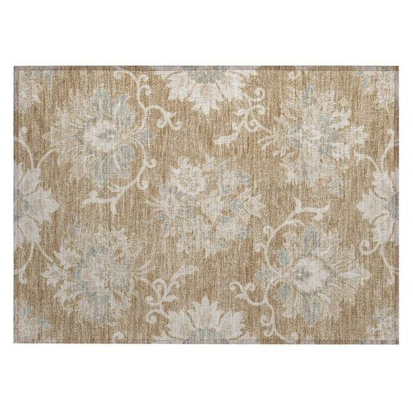 Chantille Machine Washable Indoor/Outdoor Abstract ACN3133 Saffron 3 ft. x 4 ft. Area Rug