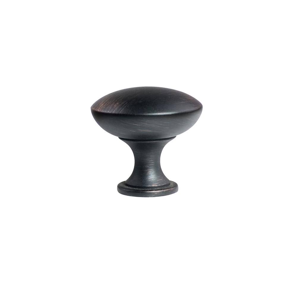 Oil Rubbed Bronze Modern Round Cabinet Knob 10-Pack