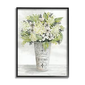 French Floral Bouquet Parisian Charm Flowers By Cindy Jacobs Framed Print Nature Texturized Art 16 in. x 20 in.