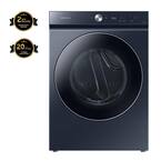 Bespoke 7.6 cu. ft. Ultra-Capacity Vented Gas Dryer in Brushed Navy with AI Optimal Dry and Super Speed Dry