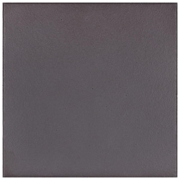 Merola Tile Quarry Black 7-3/4 in. x 7-3/4 in. Ceramic Floor and Wall Tile (8.8 sq. ft./Case)
