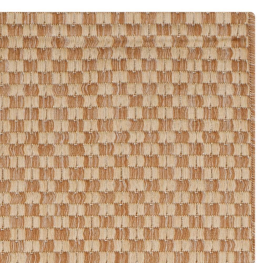 Natural Cream Synthetic Non-slip Indoor/Outdoor Runner Rug 2'3" x 10'