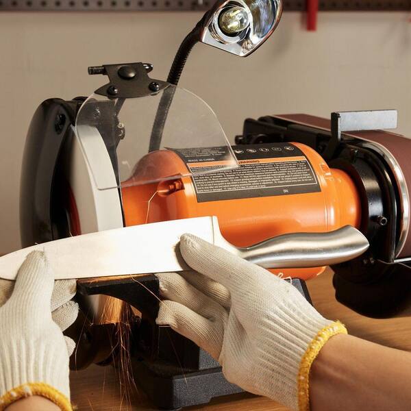 SKYSHALO 8 in. Bench Grinder with 2 x 28 in. Belt Sander Combo