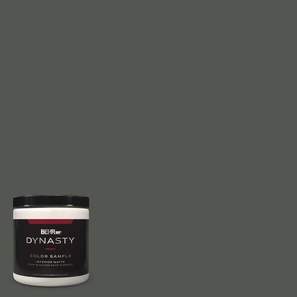 BEHR DYNASTY 8 oz. #ECC-47-3 Twilight Forest Matte Stain-Blocking Interior/Exterior Paint & Primer Sample