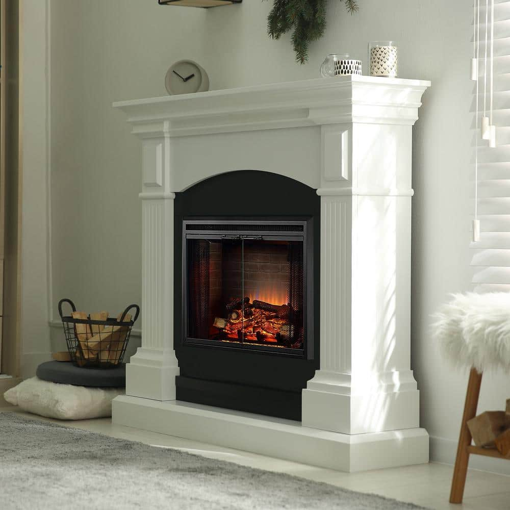 PuraFlame 33.5 In. Ventless Electric Fireplace Insert-HD45B - The Home ...