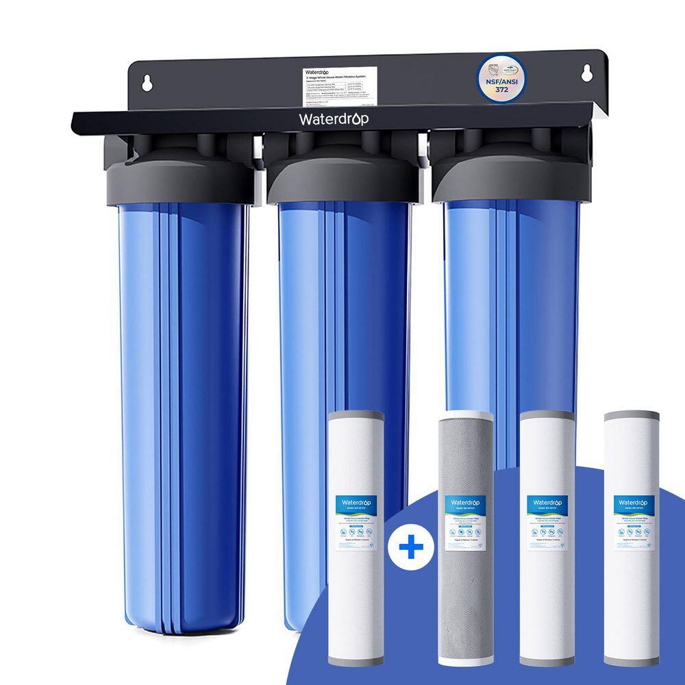 3-Stage Whole House Water Filter SystemwithCarbon Filter and Sediment Filter, Reduce Lead, Chlorine and Odor price history on PriceWatchPro