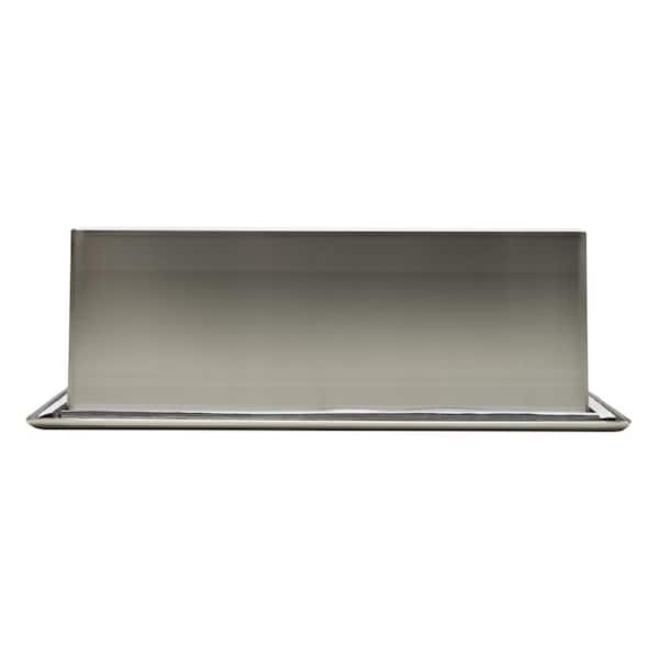 Shower Niche Stainless Steel, 12'' x 24'' x 4'', Wall-inserted