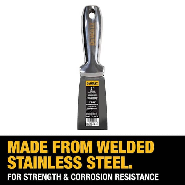 DEWALT 2 in. Stainless Steel Joint Knife with Welded Handle