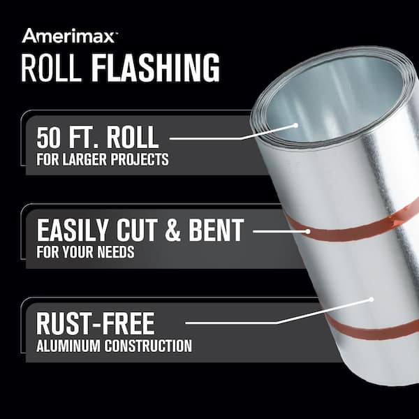 8 in. x 50 ft. Aluminum Roll Valley Flashing